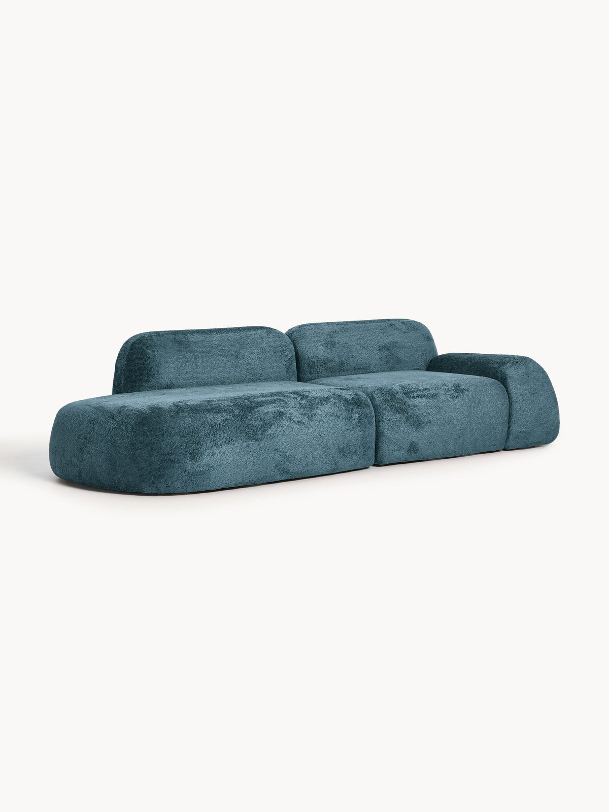 Wolkrath 3-Seater Modular Teddy Bouclé Chaise