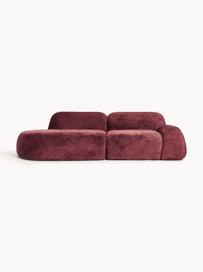 Wolkrath 3-Seater Modular Teddy Bouclé Chaise