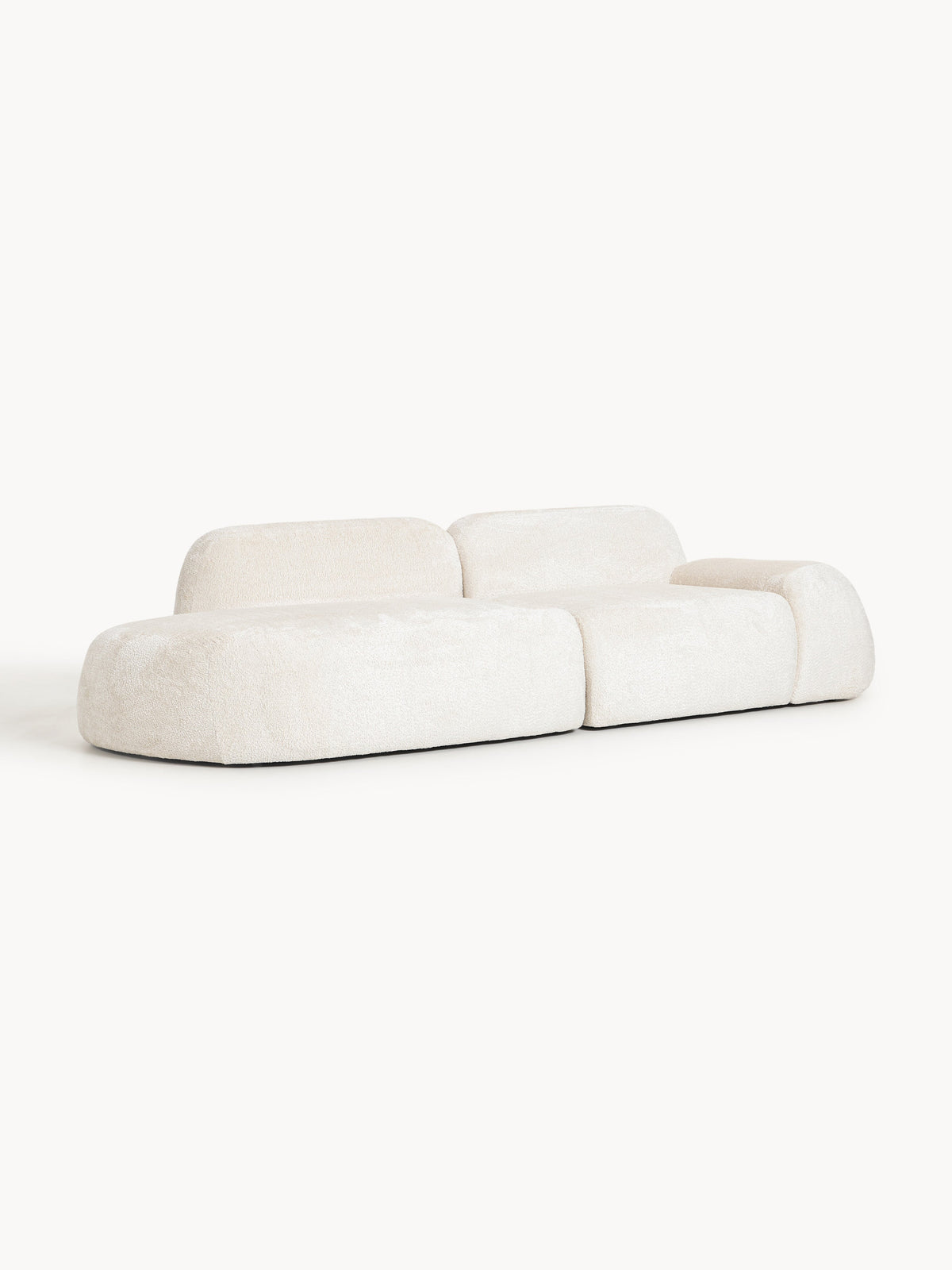Wolkrath 3-Seater Modular Teddy Bouclé Chaise