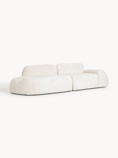 Wolkrath 3-Seater Modular Teddy Bouclé Chaise