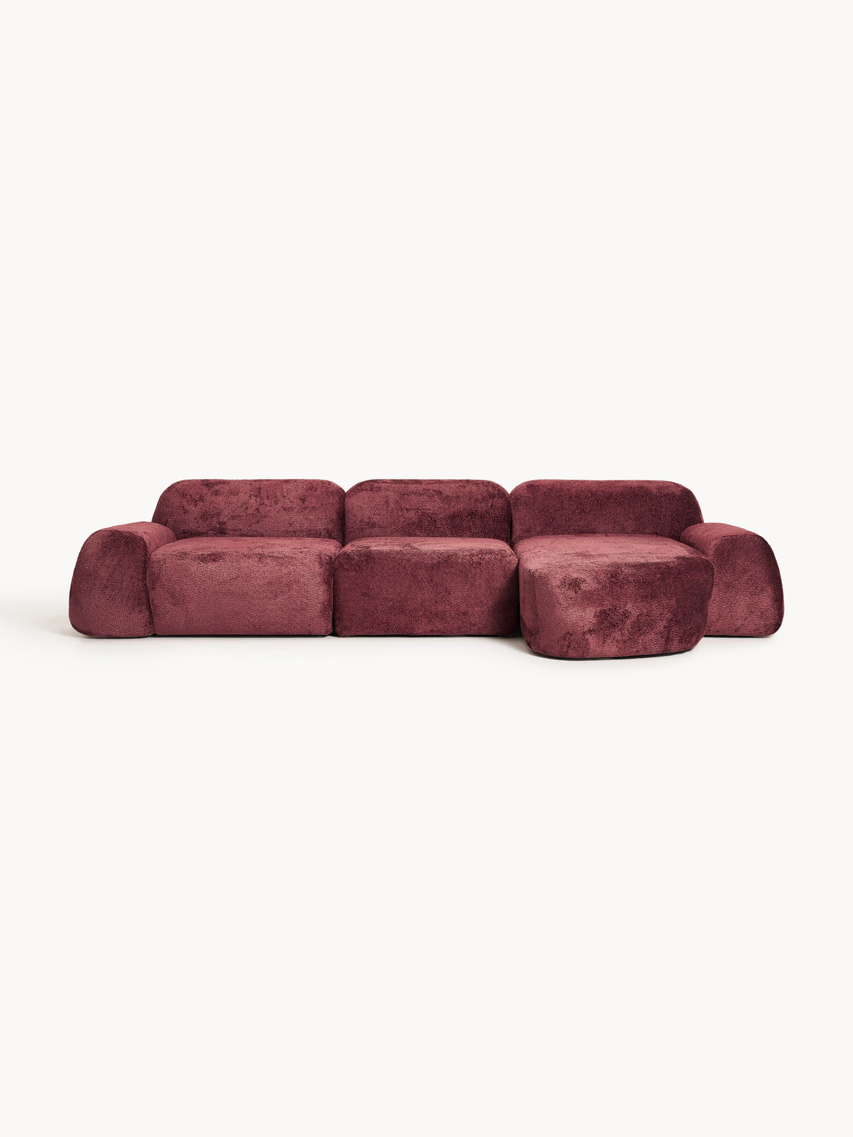 Wolkrath 4-Seater Modular Teddy Bouclé Corner Sofa