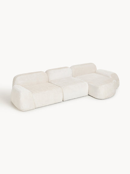 Wolkrath 4-Seater Modular Teddy Bouclé Corner Sofa