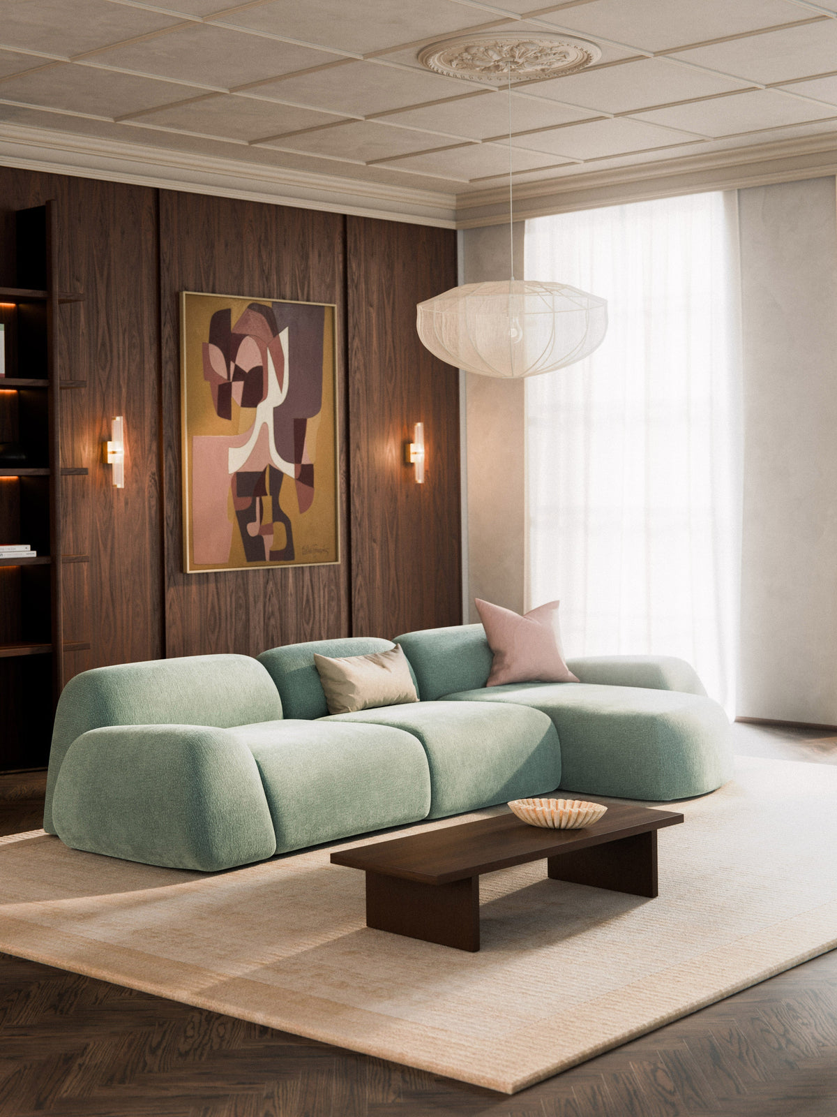 Wolkrath 4-Seater Modular Teddy Corner Sofa