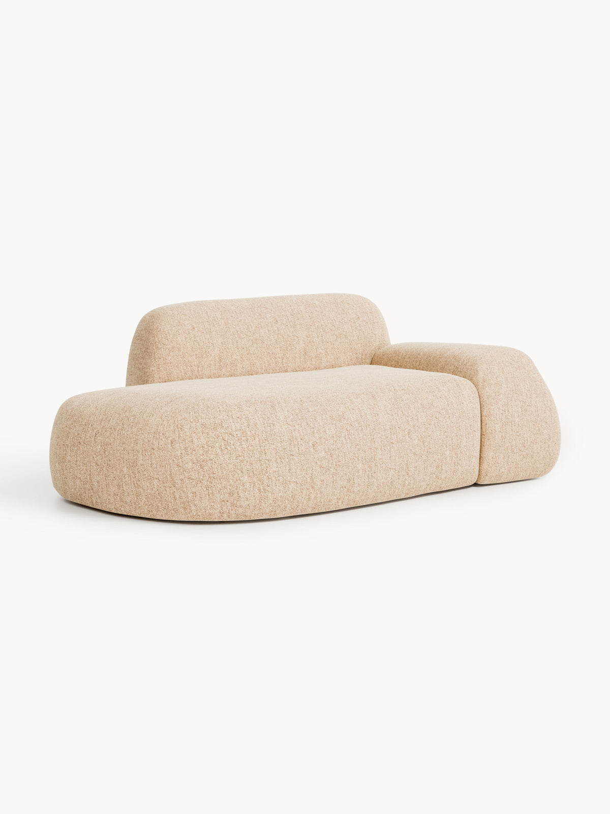Wolkrath Bouclé Sofa with Chaise Longue (2-Seater)