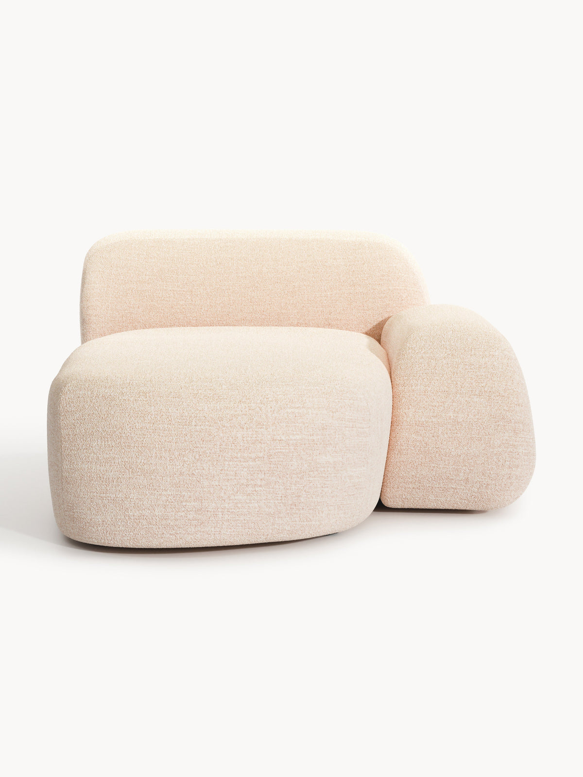 Wolkrath Chaise Corner Module in Bouclé
