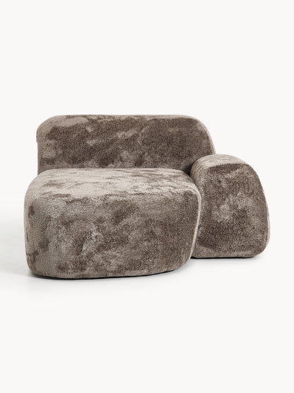 Wolkrath Chaise in Teddy Bouclé