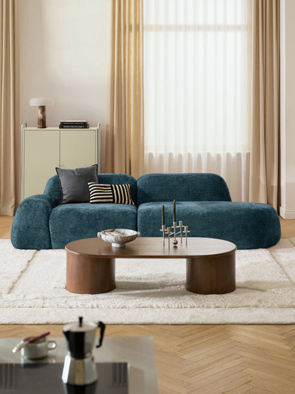 Wolkrath Chaise in Teddy Bouclé