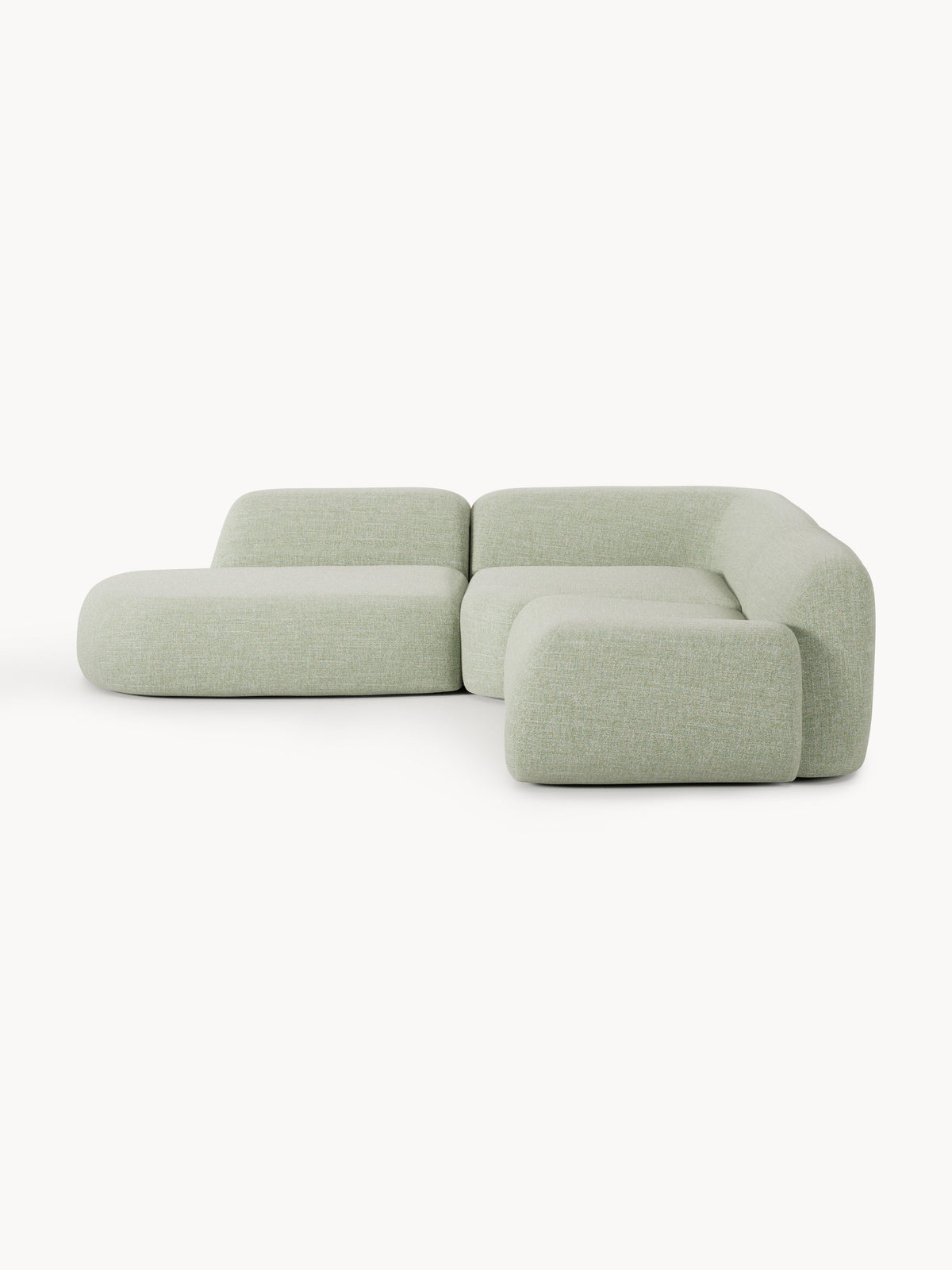 Wolkrath Modular Bouclé Corner Sofa (4-Seater) with Chaise Longue