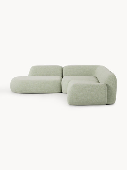 Wolkrath Modular Bouclé Corner Sofa (4-Seater) with Chaise Longue