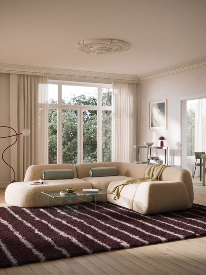 Wolkrath Modular Bouclé Corner Sofa (4-Seater) with Chaise Longue