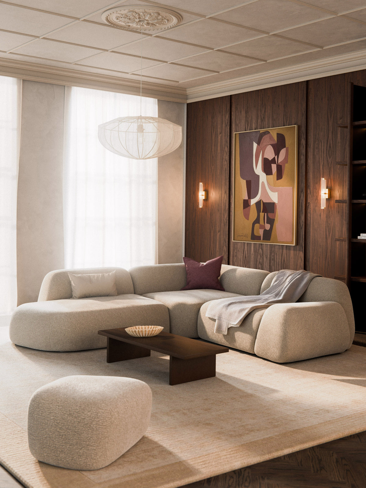 Wolkrath Modular Corner Sofa (4-Seater) with Chaise Longue