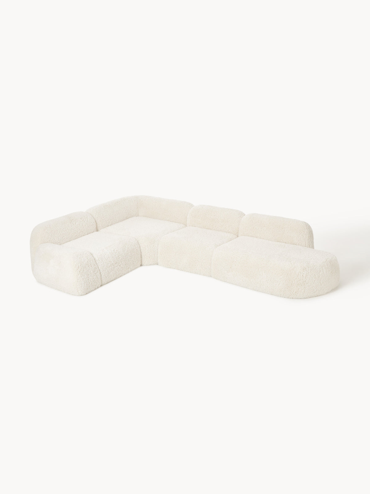 Wolkrath Modular XL Teddy Corner Sofa with Chaise Longue