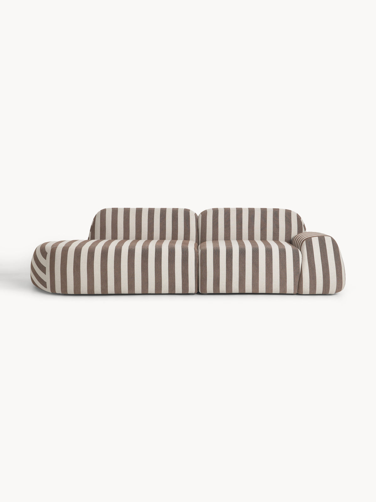 Wolkrath Striped Modular Sofa (3-Seater)