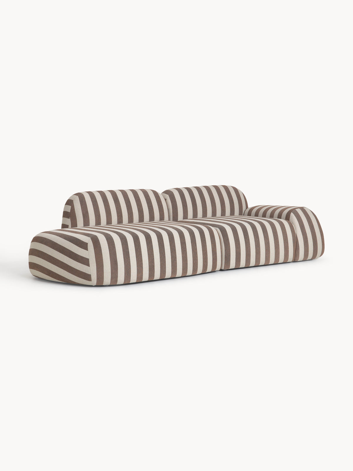 Wolkrath Striped Modular Sofa (3-Seater)