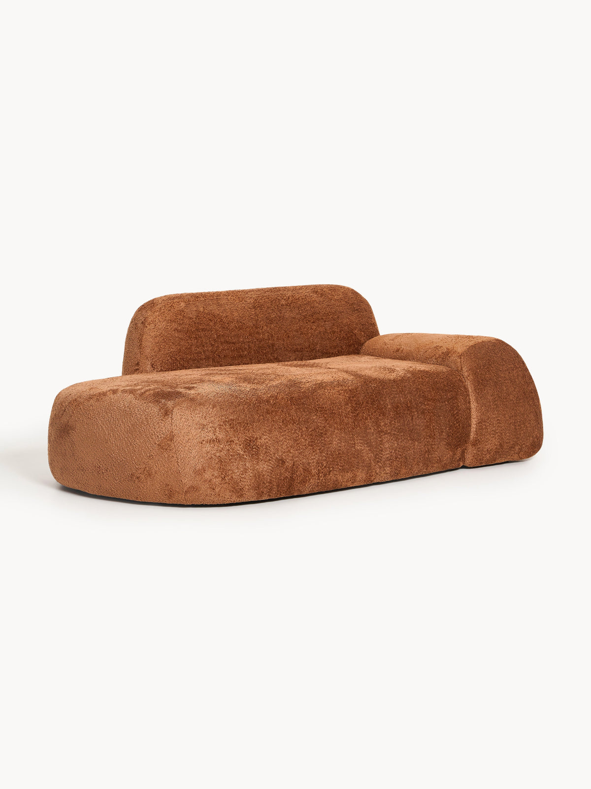 Wolkrath Teddy Bouclé Sofa (2-Seater) with Chaise Longue