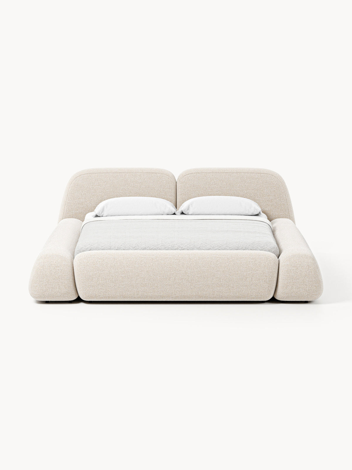 Wolkrath Upholstered Bed, Bouclé