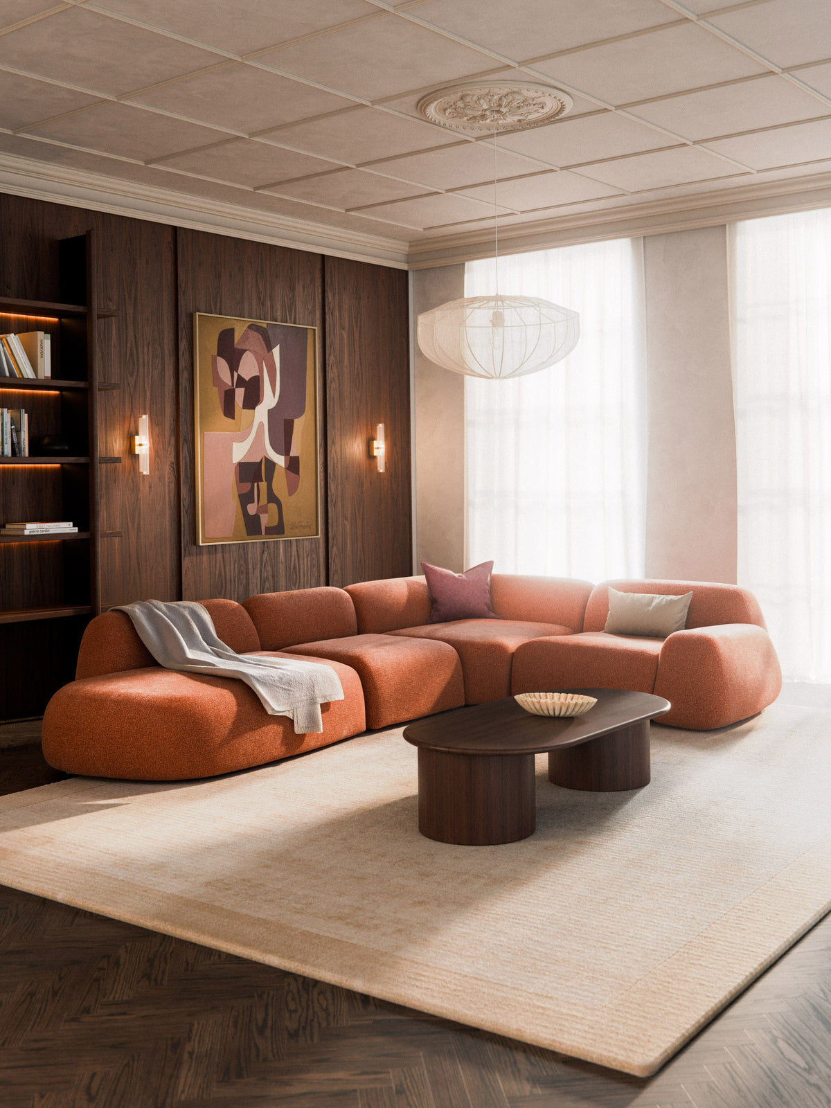 Wolkrath XL Modular Corner Sofa with Chaise Longue