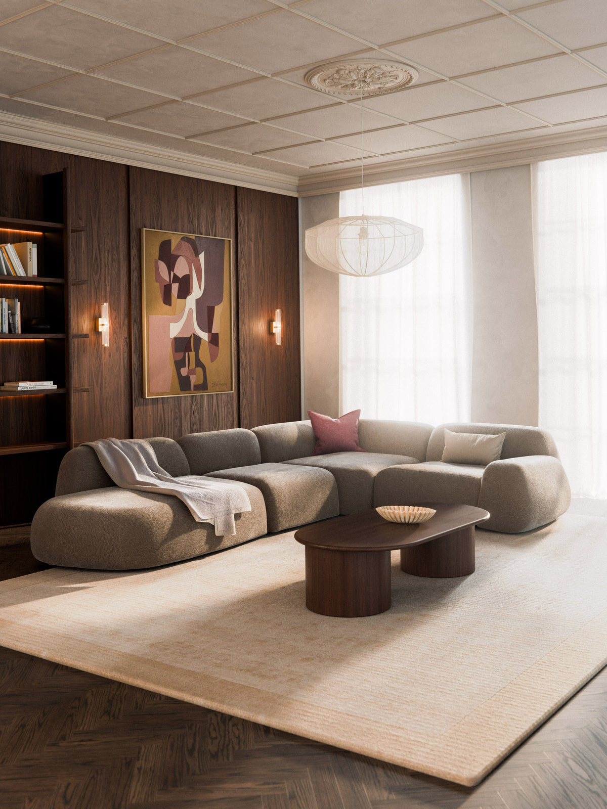 Wolkrath XL Modular Corner Sofa with Chaise Longue